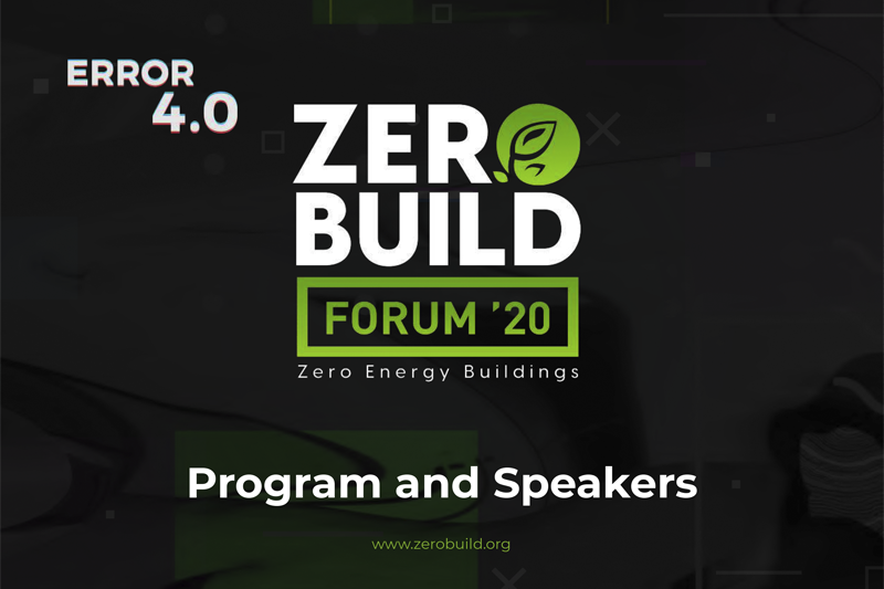 Lets Meet @ Zero Building Forum on 24 Sep. 2020